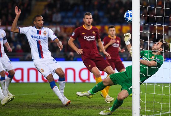 Italy Soccer Champions League Roma - CSKA