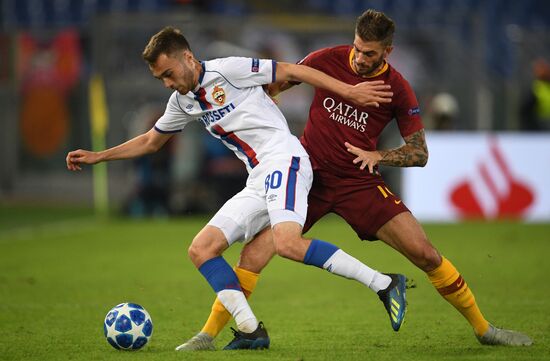 Italy Soccer Champions League Roma - CSKA