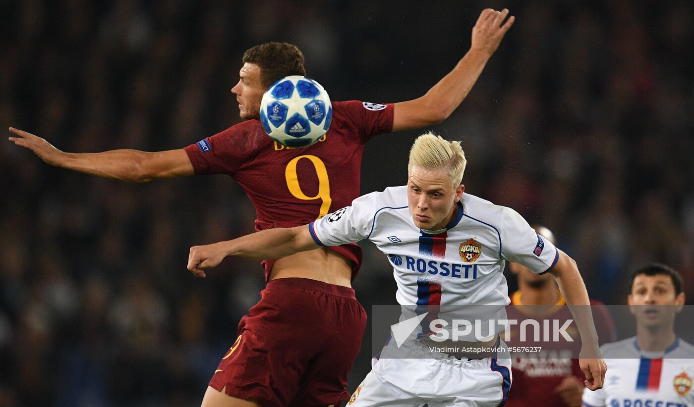 Italy Soccer Champions League Roma - CSKA