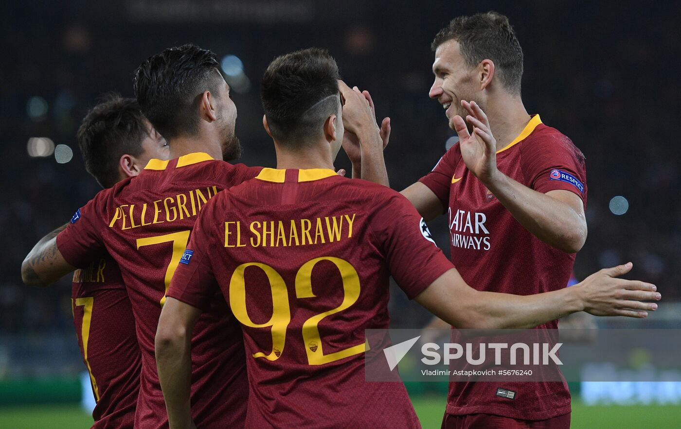 Italy Soccer Champions League Roma - CSKA