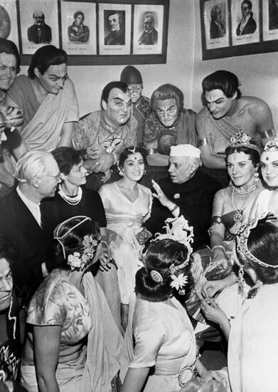 Indian Prime Minister Jawaharlal Nehru visits USSR