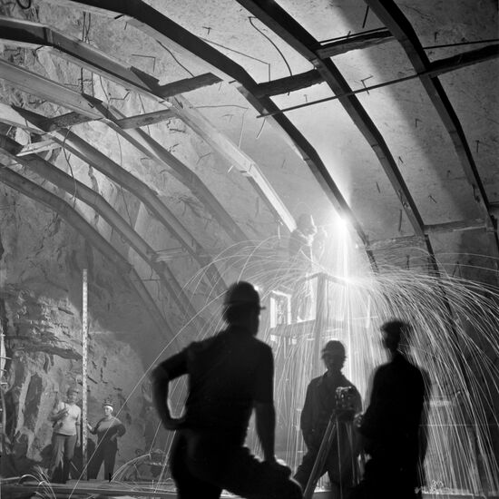 Construction of Danghara irrigation tunnel in Tajikistan