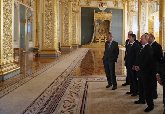 President Vladimir Putin meets with Italian Prime Minister Giuseppe Conte
