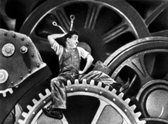 Still from film 'Modern times'