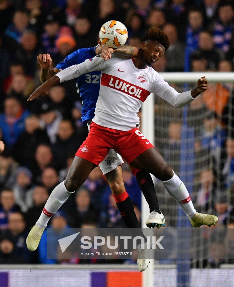 Britain Soccer Europa League Rangers - Spartak