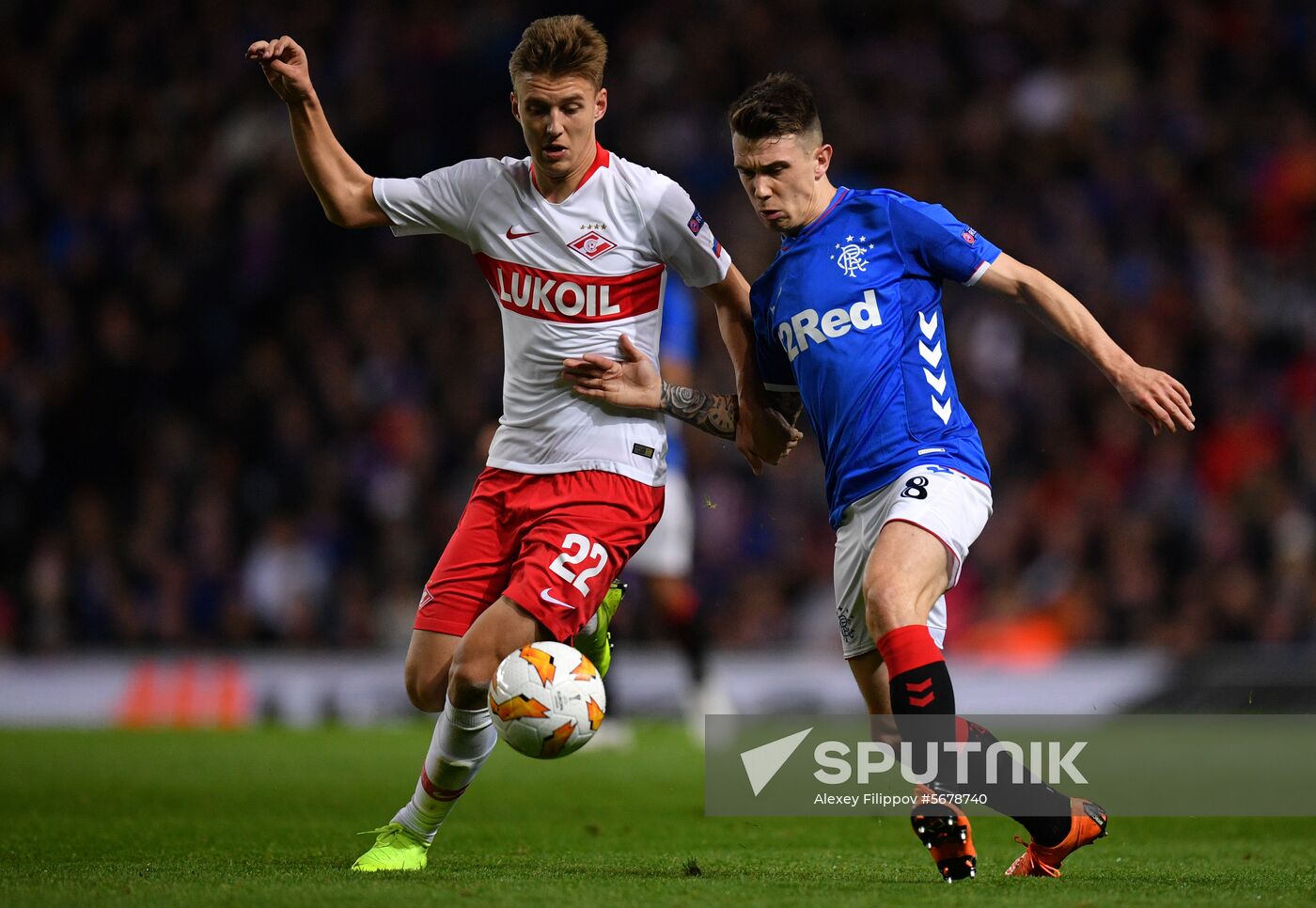 Britain Soccer Europa League Rangers - Spartak