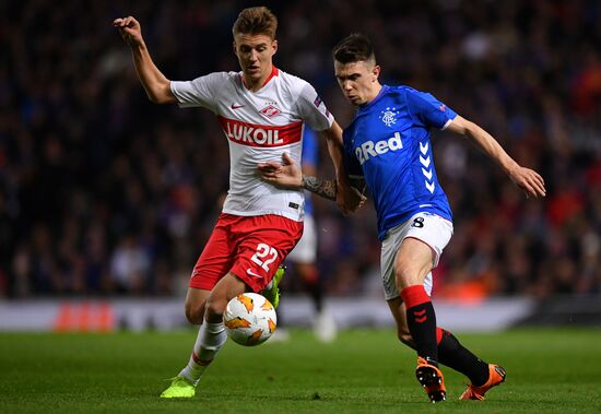 Britain Soccer Europa League Rangers - Spartak