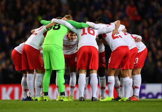 Britain Soccer Europa League Rangers - Spartak