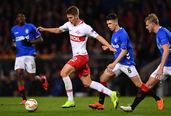 Britain Soccer Europa League Rangers - Spartak