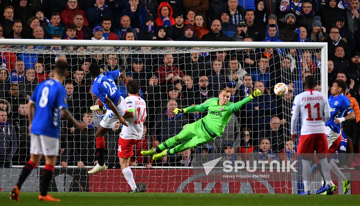 Britain Soccer Europa League Rangers - Spartak