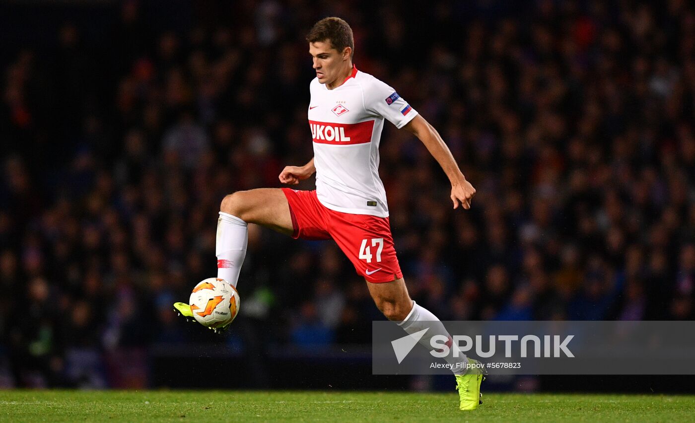 Britain Soccer Europa League Rangers - Spartak