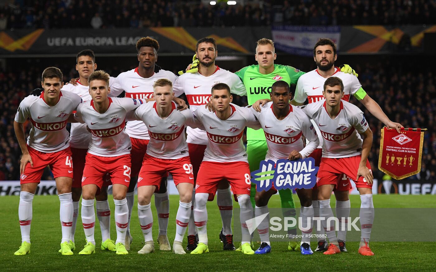 Britain Soccer Europa League Rangers - Spartak