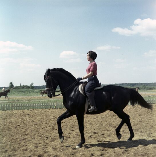 World and Olympic champion in dressage Yelena Petushkova