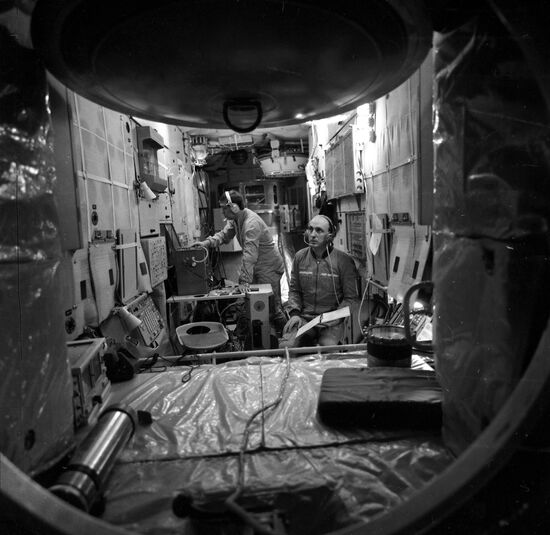 Crew of Soyuz T-14 spacecraft