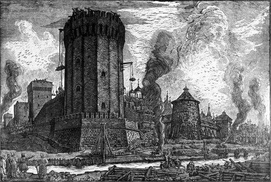 Construction of Moscow Kremlin
