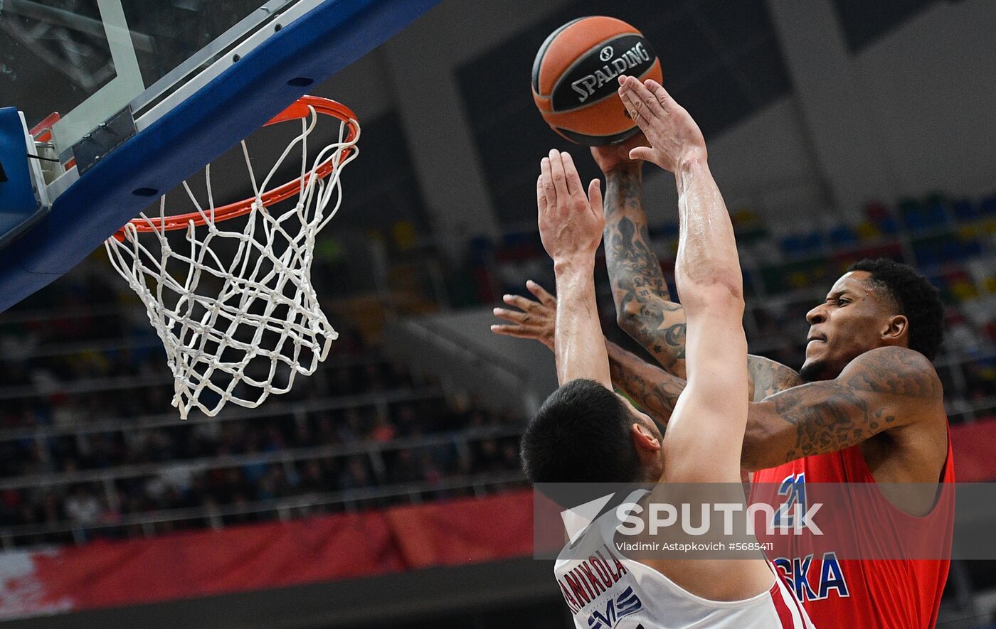 Russia Basketball Euroleague CSKA - Olympiacos