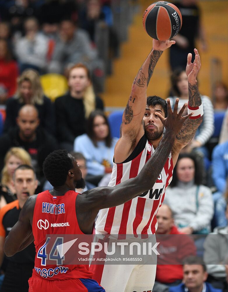 Russia Basketball Euroleague CSKA - Olympiacos