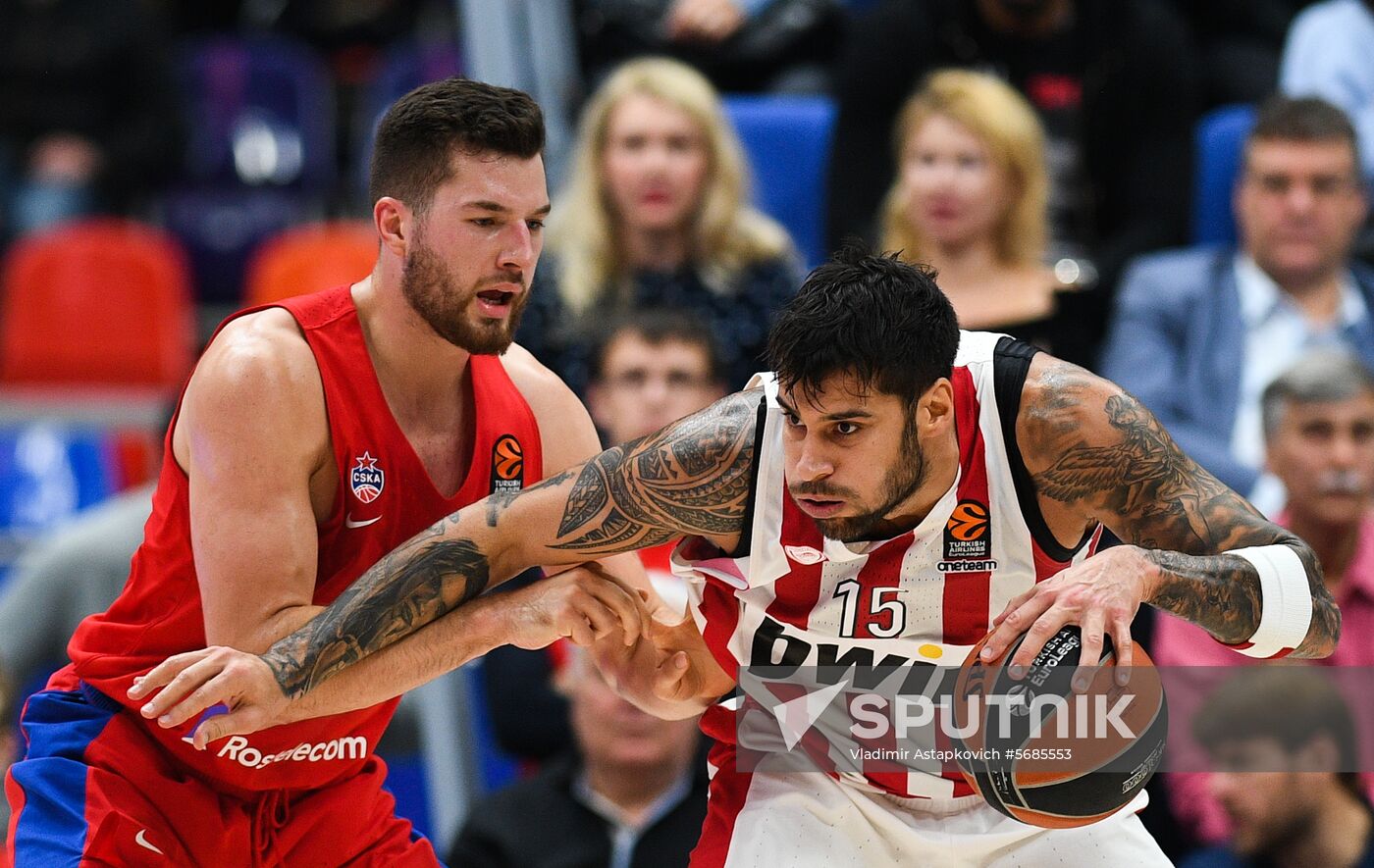 Russia Basketball Euroleague CSKA - Olympiacos