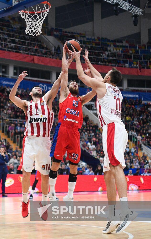 Russia Basketball Euroleague CSKA - Olympiacos