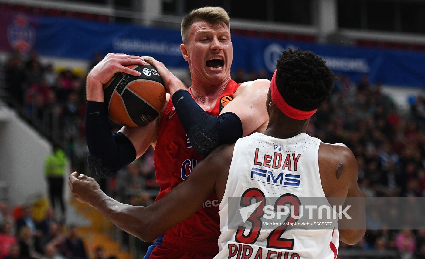 Russia Basketball Euroleague CSKA - Olympiacos