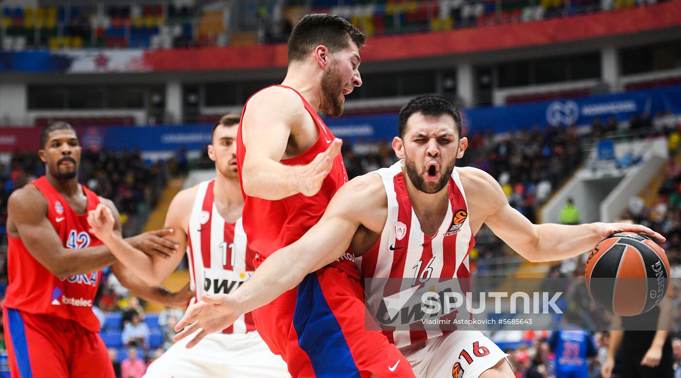 Russia Basketball Euroleague CSKA - Olympiacos