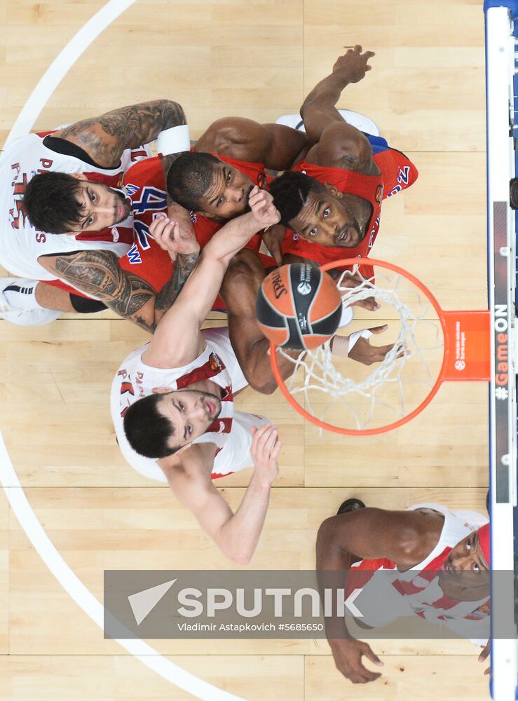 Russia Basketball Euroleague CSKA - Olympiacos