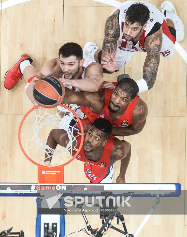 Russia Basketball Euroleague CSKA - Olympiacos