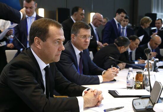 Prime Minister Dmitry Medvedev attends CIS Council of Heads of Government meeting