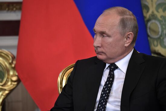 President Vladimir Putin meets with President of Cuba Miguel Diaz-Canel Bermudez