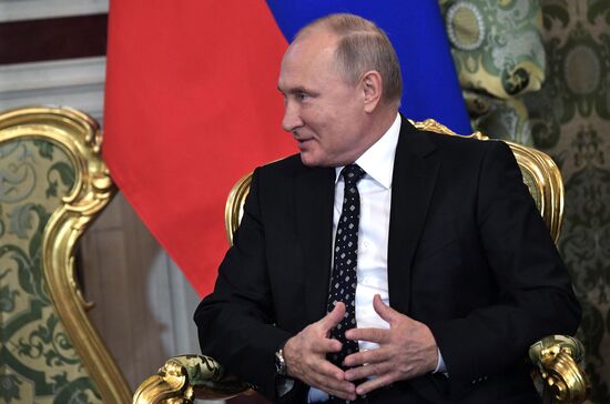 President Vladimir Putin meets with President of Cuba Miguel Diaz-Canel Bermudez