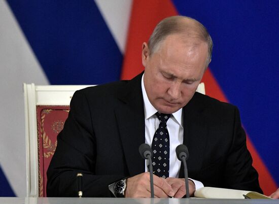 President Vladimir Putin meets with President of Cuba Miguel Diaz-Canel Bermudez