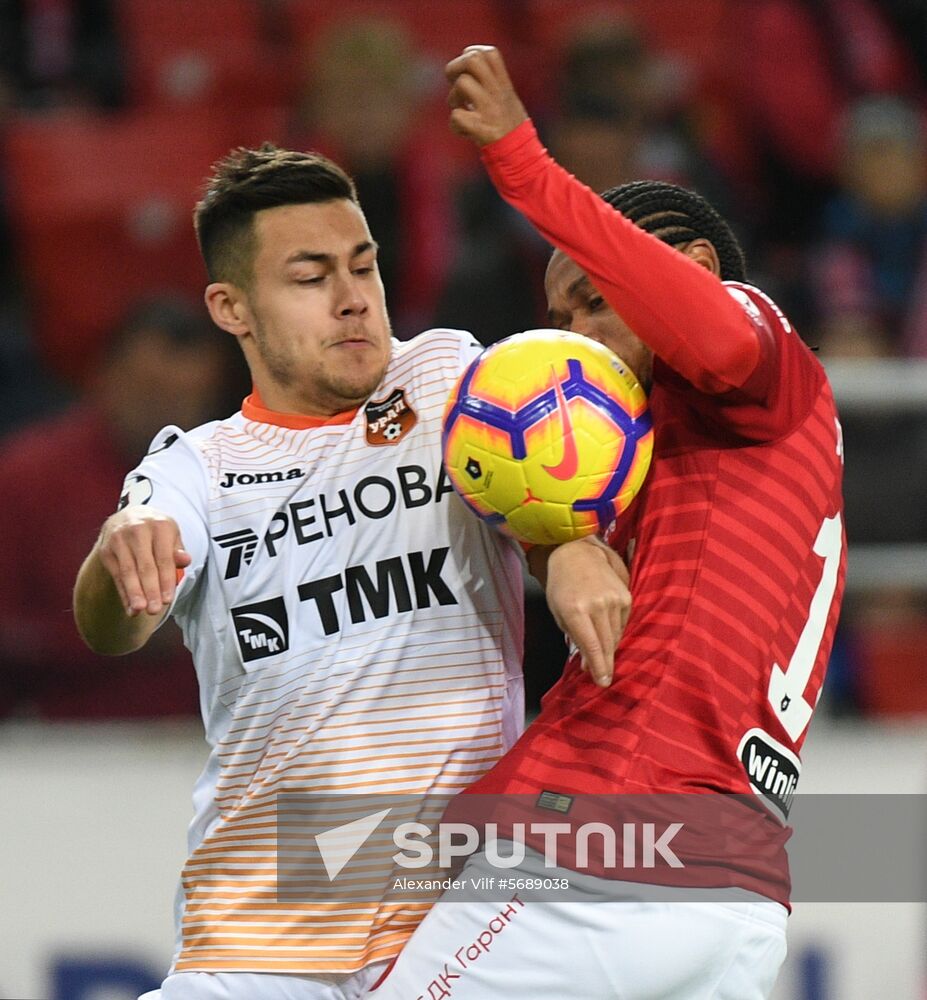 Russia Soccer Premier-League Spartak - Ural