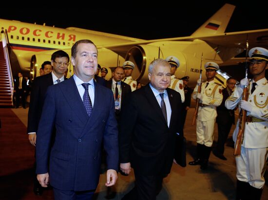 Prime Minister Dmitry Medvedev on official visit to China