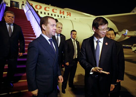 Prime Minister Dmitry Medvedev on official visit to China