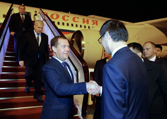 Prime Minister Dmitry Medvedev on official visit to China