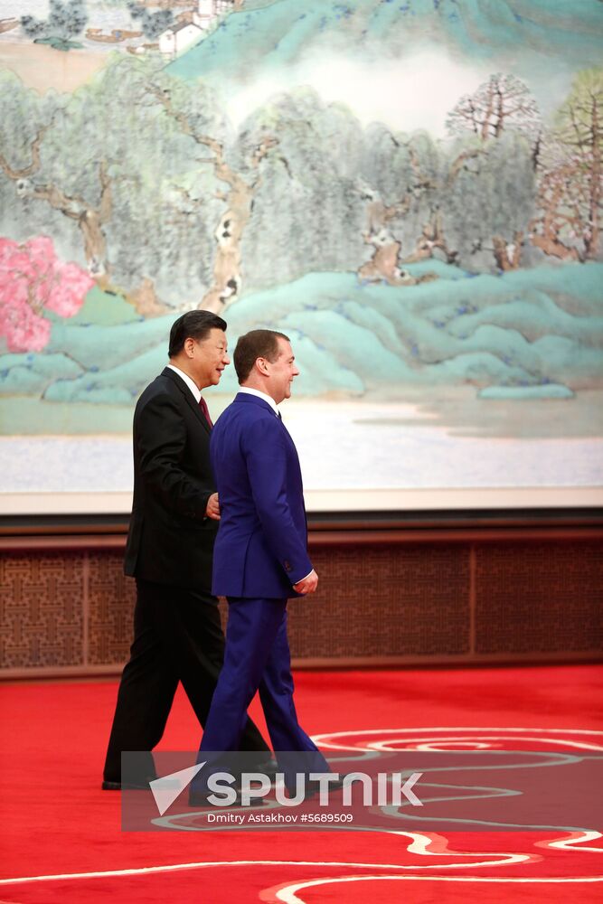 Prime Minister Dmitry Medvedev on official visit to China