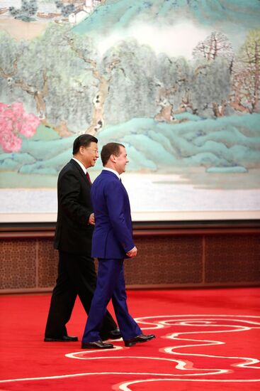 Prime Minister Dmitry Medvedev on official visit to China