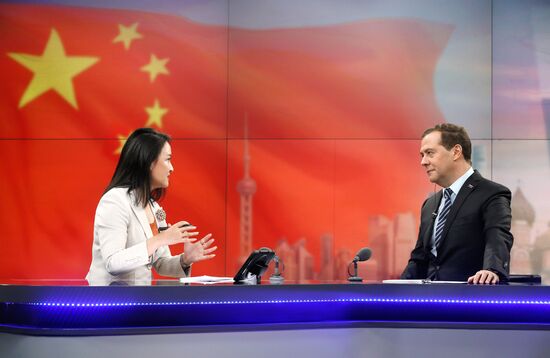 Prime Minister Dmitry Medvedev on official visit to China