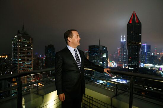 Prime Minister Dmitry Medvedev on official visit to China