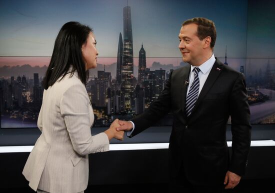 Prime Minister Dmitry Medvedev on official visit to China