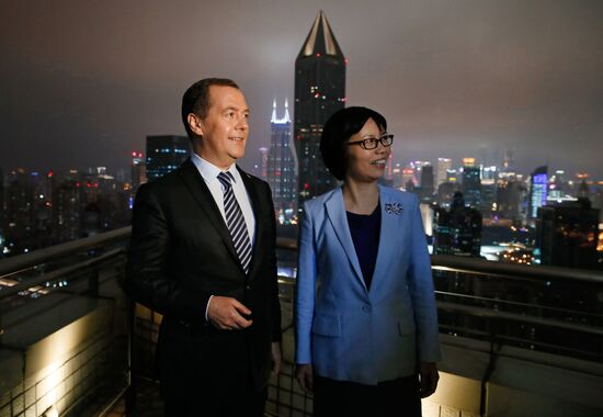 Prime Minister Dmitry Medvedev on official visit to China
