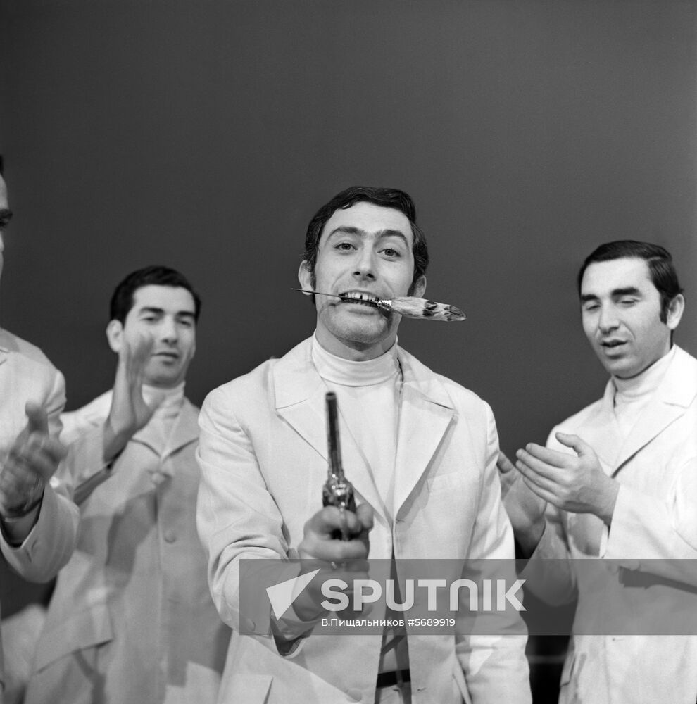 Georgian singer and actor Vakhtang Kikabidze