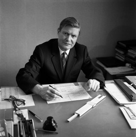 Associate member of Academy of Sciences of USSR Dmitry Velikanov