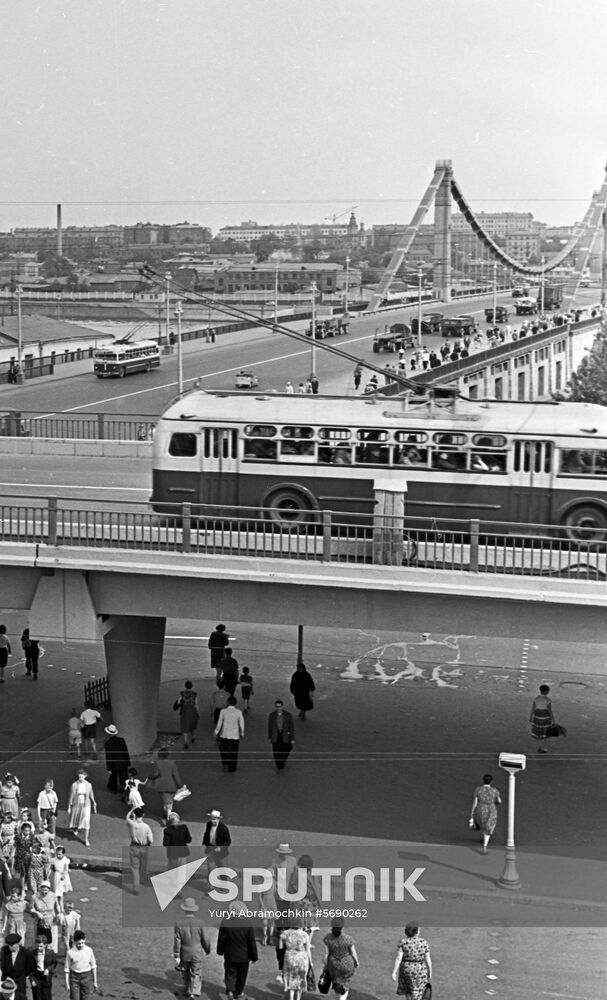 Krymskaya flyover in Moscow