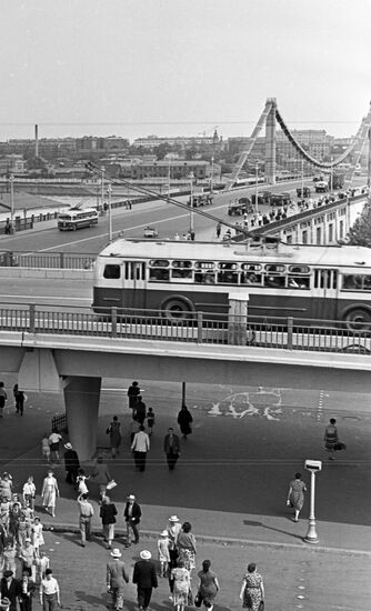 Krymskaya flyover in Moscow