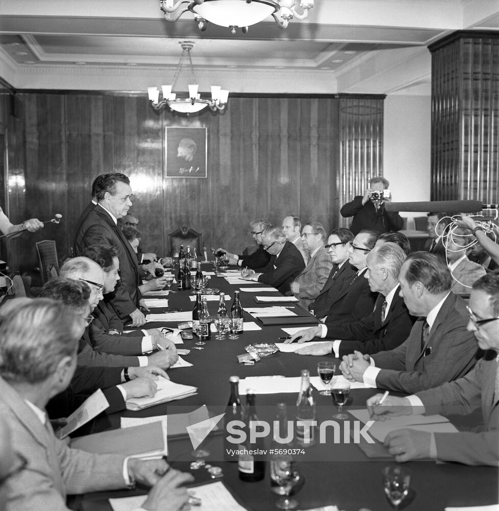 Minister of Foreign Trade of USSR Nikolai Patolichev