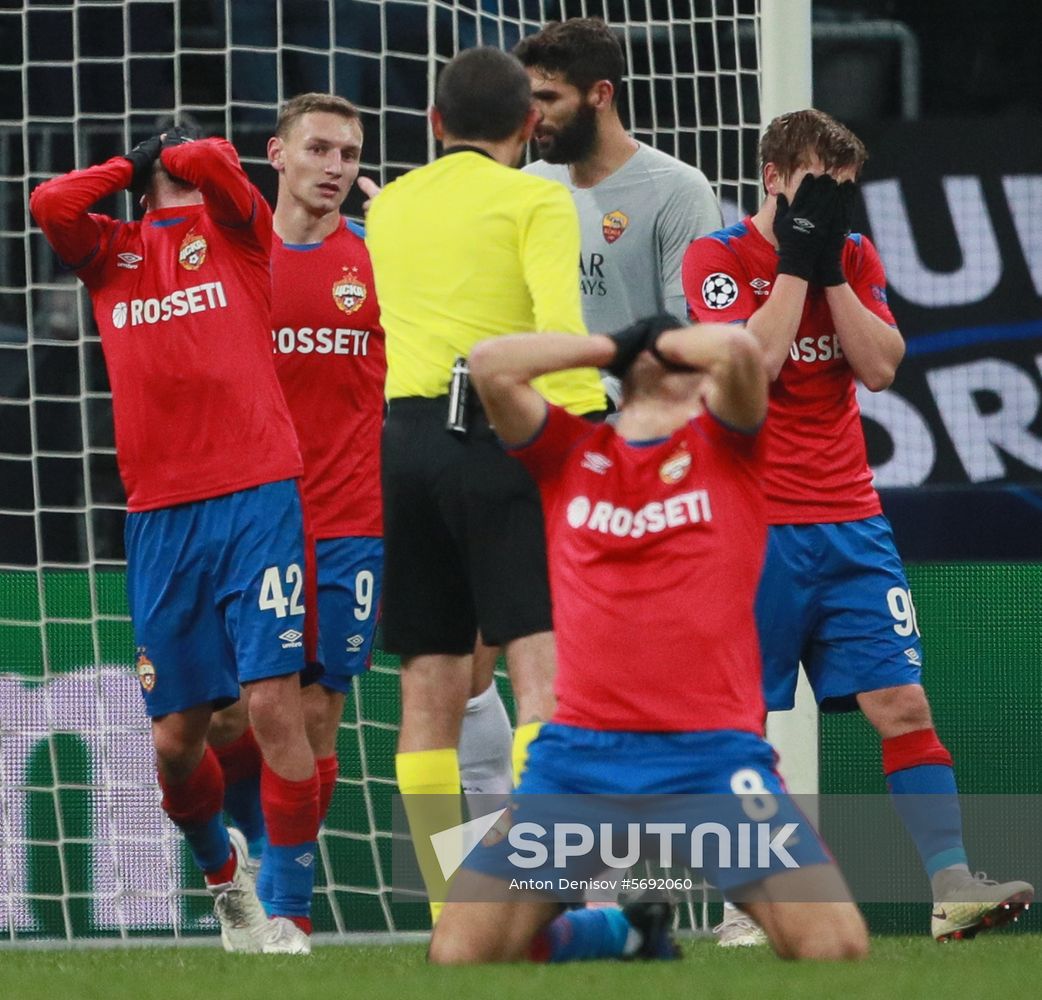 Russia Soccer Champions League CSKA - Roma