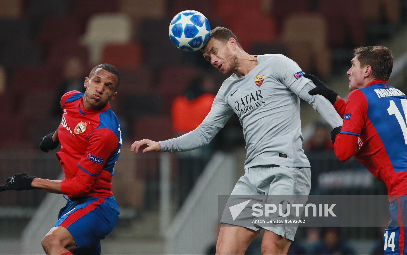 Russia Soccer Champions League CSKA - Roma