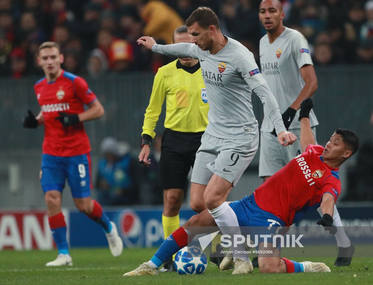 Russia Soccer Champions League CSKA - Roma