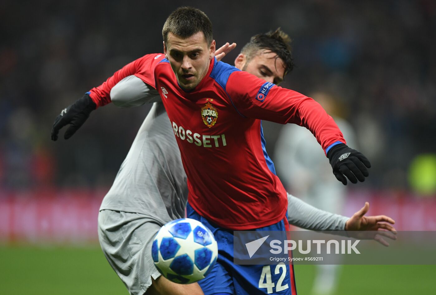 Russia Soccer Champions League CSKA - Roma
